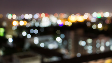 Bokeh of light and blurry background