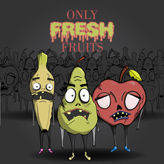 Zombie fruits set - 84271189