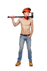 handyman with ax