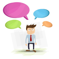 Businessman with doubts