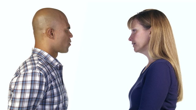 Man and Woman Disagree