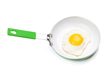 Fried egg in a frying pan