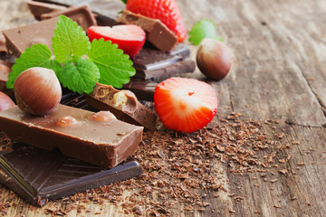 chocolate and strawberry