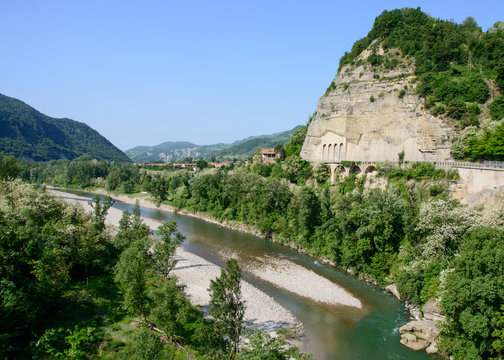 "La Rupe" (The Rock) of Sasso Marconi, Italy