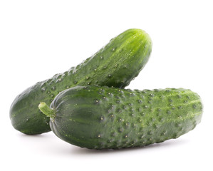 Cucumber vegetable  isolated on white background cutout