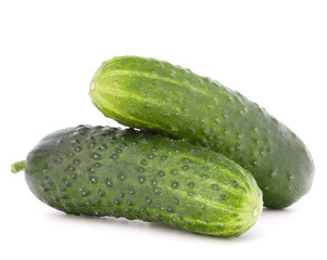 Cucumber vegetable  isolated on white background cutout