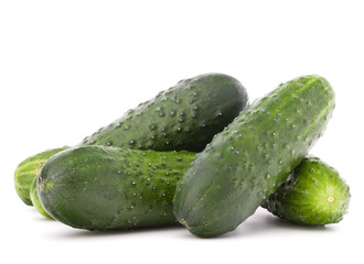 Cucumber vegetable  isolated on white background cutout