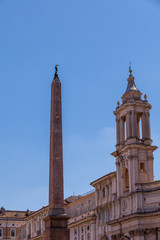 Obelisco Flaminio auf Piazza  del Popolo in Rom