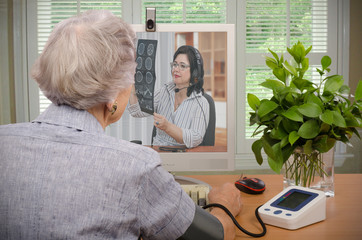 Visit to virtual physician