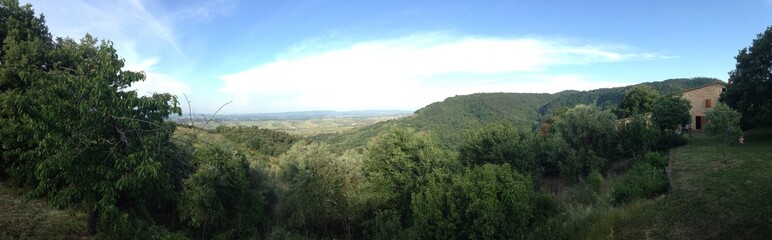 Fototapeta na wymiar hills in tuscany