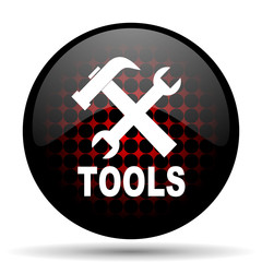 Fototapeta premium tools red glossy web icon