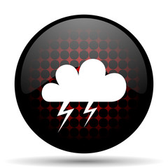 storm red glossy web icon