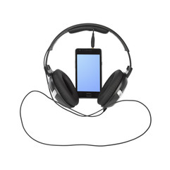 Mobile phone and headphones