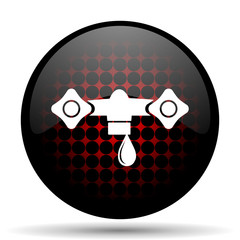 water red glossy web icon