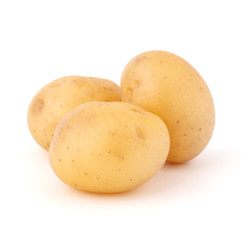 new potato tuber isolated on white background cutout