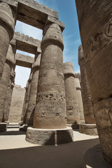 The Great Hypostyle Hall of the Temple of Karnak. Luxor, Egypt.