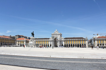 Fototapeta na wymiar Praça do Comércio, Baixa Pombalina, Lisbon, Portugal