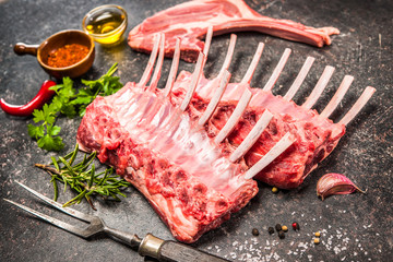 Racks of lamb ready for cooking © Alexander Raths