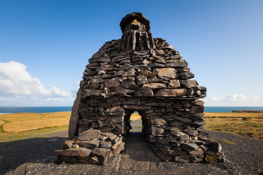 Sculpture of Bardur in the Snaefellsness peninsula, West Iceland