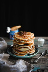 Staple of yeast pancakes, traditional for Russian pancake week