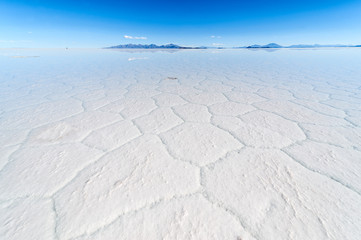Salt lake Uyuni in Bolivia