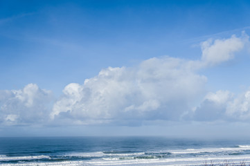 Blue sky with white clouds
