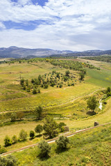 Ronda landscape panoramic view. A Spanish city in Andalucia 