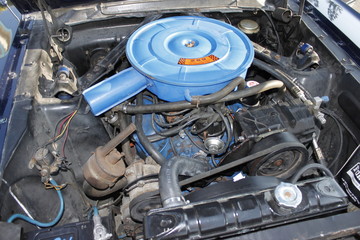 mustang 289 
engine compartment
