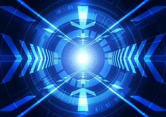 abstract future speed technology background, vector 