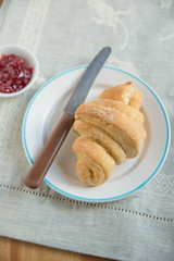 Croissant zum Frühstück 