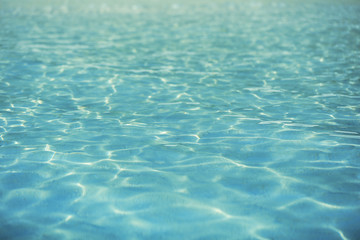 Clear ocean water, in resort