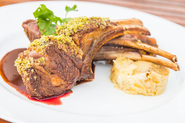 Lamb barbecue steak