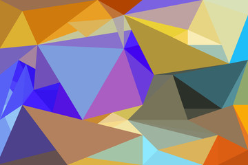 Colorful polygon Abstract background