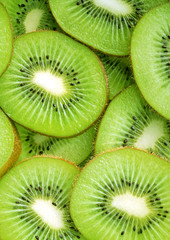 beautiful kiwi fruit slices background