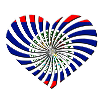 recommend clip art: Belize 3D heart shaped flag