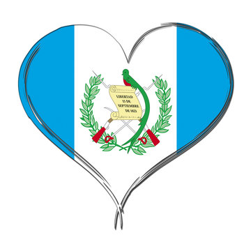 recommend clip art: Guatemala 3D heart shaped flag