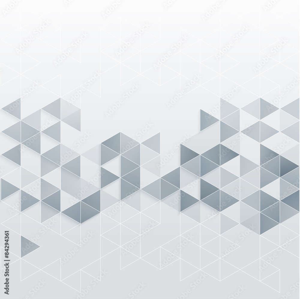 Poster Vector abstract geometric background with triangle