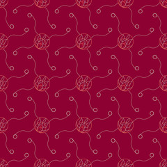 Lineart ornamental geometric pattern