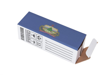 Concept of export - Product of Vermont