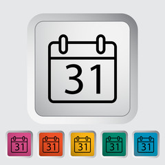 Calendar with padlock