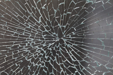 cracked glass