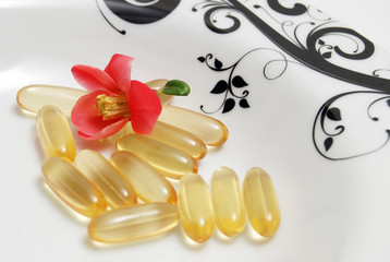 Fish oil capsules