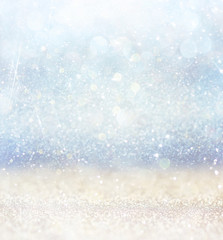 glitter vintage lights background with light burst
