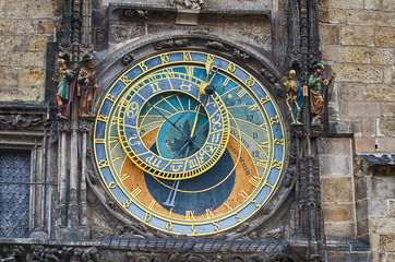 Fototapeta na wymiar The Prague (Czech Republic) astronomical clock, or Prague orloj