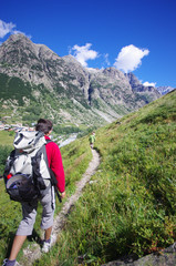Fototapeta premium randonnée en montagne - oisans