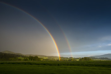 rainbow after storm