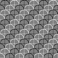 Design seamless monochrome ellipse geometric pattern