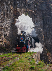 Locomotive on Circum-baikal railway