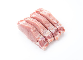 raw meat pork steak