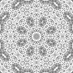 Abstract seamless outline pattern